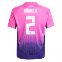 Camiseta Alemania Antonio Rudiger #2 Visitante Equipación Eurocopa 2024 manga corta